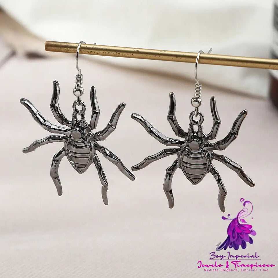 Metal Spider Earrings Halloween Earrings