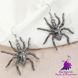 Metal Spider Earrings Halloween Earrings