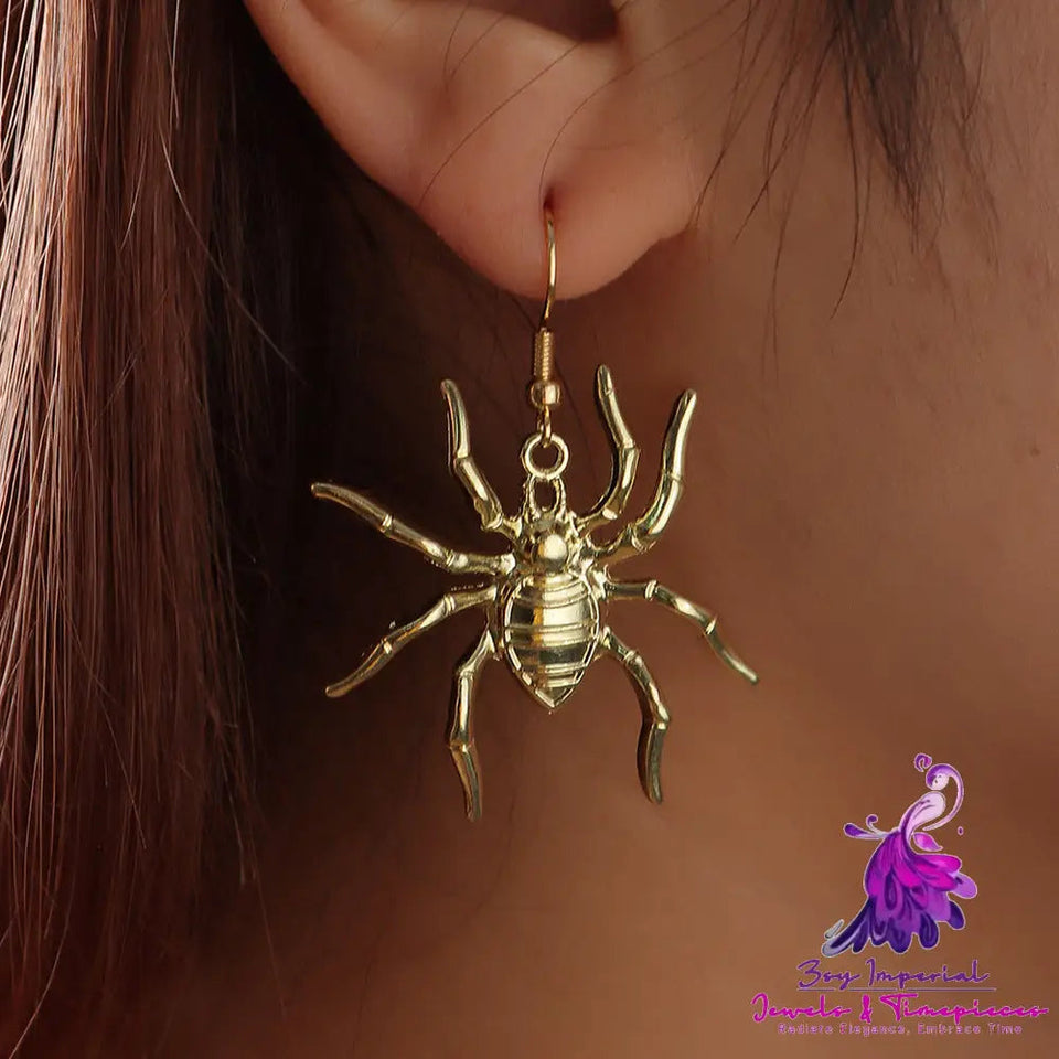 Metal Spider Earrings Halloween Earrings