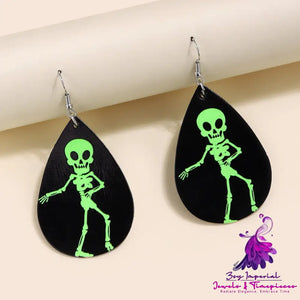 Personalized Luminous Skull Earrings