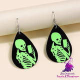 Personalized Luminous Skull Earrings