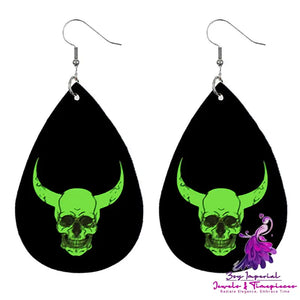 Personalized Luminous Skull Earrings