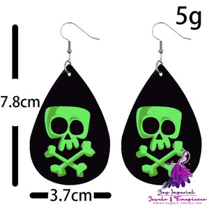 Personalized Luminous Skull Earrings