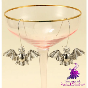 Retro Big Bat Gothic Earrings