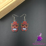 Halloween skull earrings