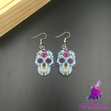 Halloween skull earrings