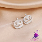 Halloween Pumpkin Stainless Steel Earrings