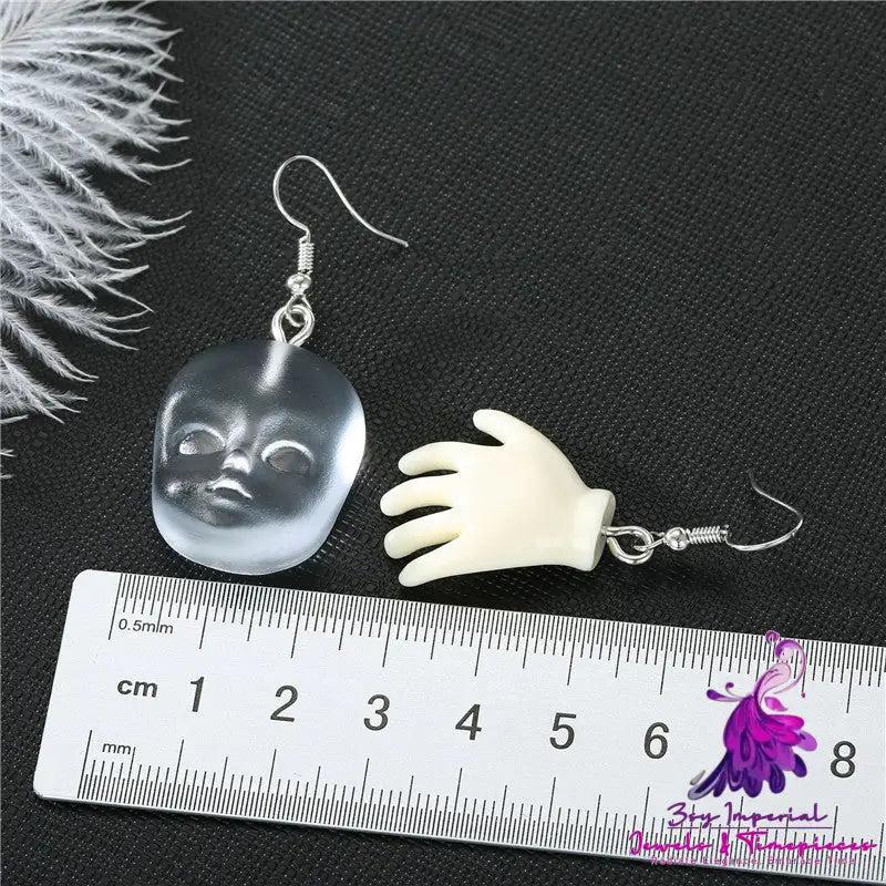 Jewelry Personality Halloween Elf Head Earrings