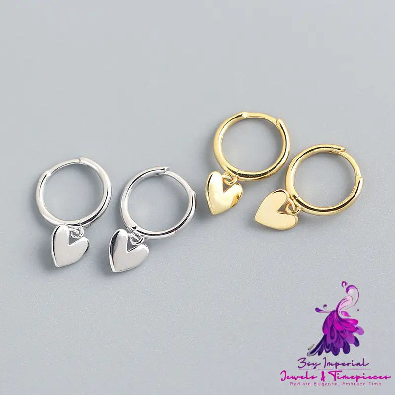 Heart-shaped Temperament Earrings