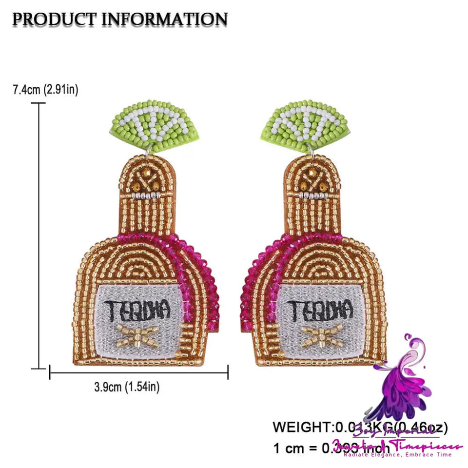 Minority Fashion Personalized Tequila Bottle Long Bead