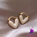 Love Earrings For Women’s New Peach Heart Small And Luxury