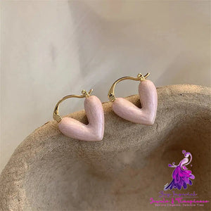 Love Earrings For Women’s New Peach Heart Small And Luxury