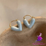 Love Earrings For Women’s New Peach Heart Small And Luxury