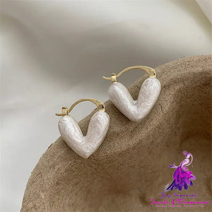 Love Earrings For Women’s New Peach Heart Small And Luxury