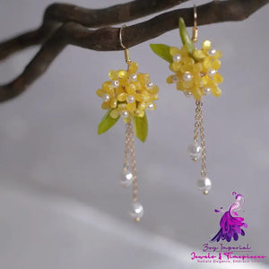 Retro Osmanthus Earrings Mori Style