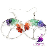 Crystal Tree Wishing Tree Earrings