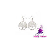 Crystal Tree Wishing Tree Earrings