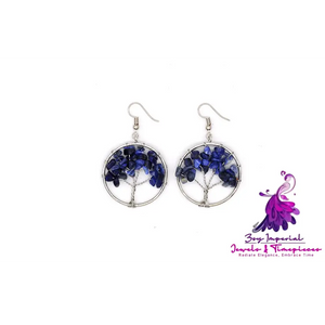 Crystal Tree Wishing Tree Earrings