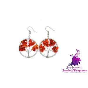 Crystal Tree Wishing Tree Earrings