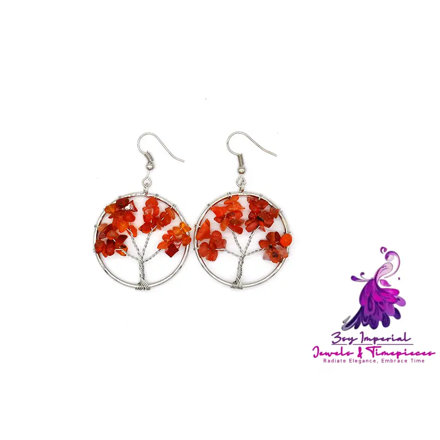 Crystal Tree Wishing Tree Earrings