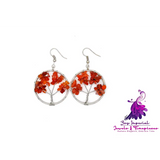 Crystal Tree Wishing Tree Earrings