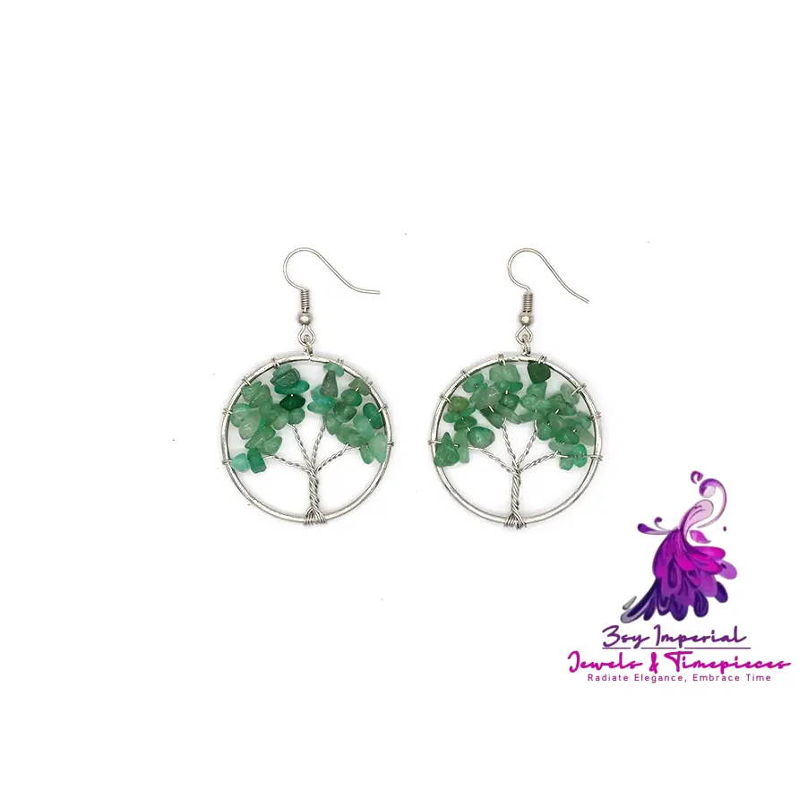 Crystal Tree Wishing Tree Earrings