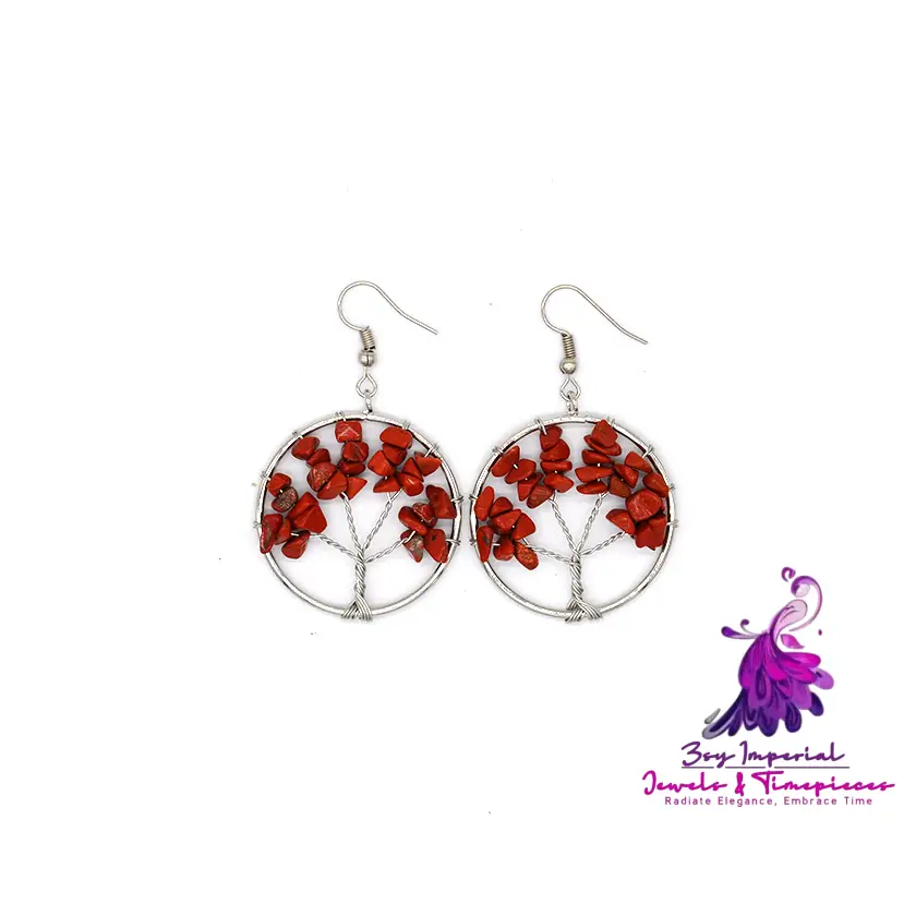 Crystal Tree Wishing Tree Earrings