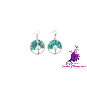 Crystal Tree Wishing Tree Earrings