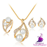 Elegant Three-Piece Jewelry Set