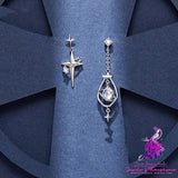 Women’s Fashion Simple Niche Long Silver Pin Earrings