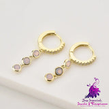 Purple Opal Earrings