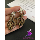 Retro Exaggerated Snake Earrings