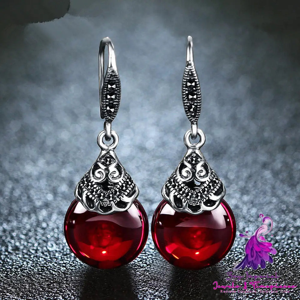 Vintage Garnet Earrings