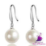 Round Pearl Earrings for Women