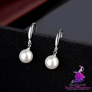 Round Pearl Earrings for Women