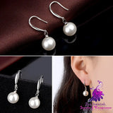 Round Pearl Earrings for Women