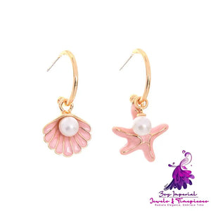 Elegant Shell Pearl Earrings