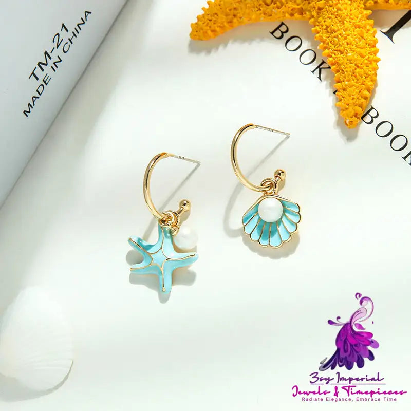 Elegant Shell Pearl Earrings