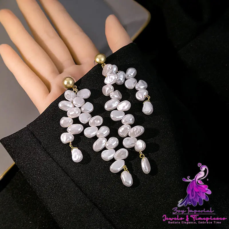 Pearl Tassel Earrings