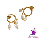 Twist Twisted Pearl Earrings