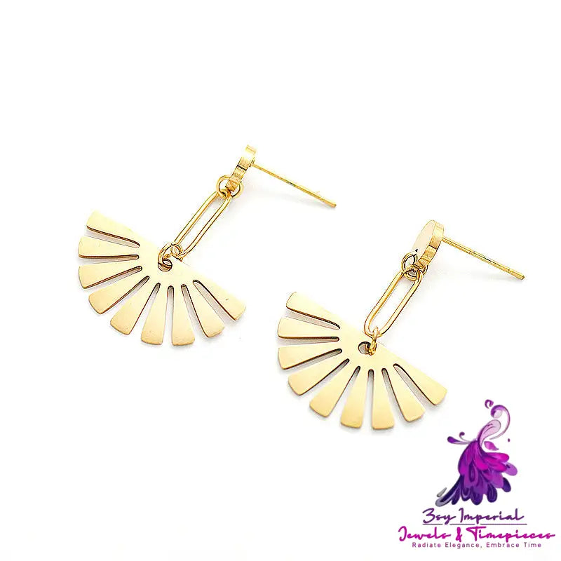 Fan-shaped Earrings