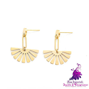 Fan-shaped Earrings