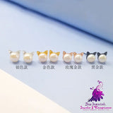 Cat Ears Freshwater Pearl Earrings