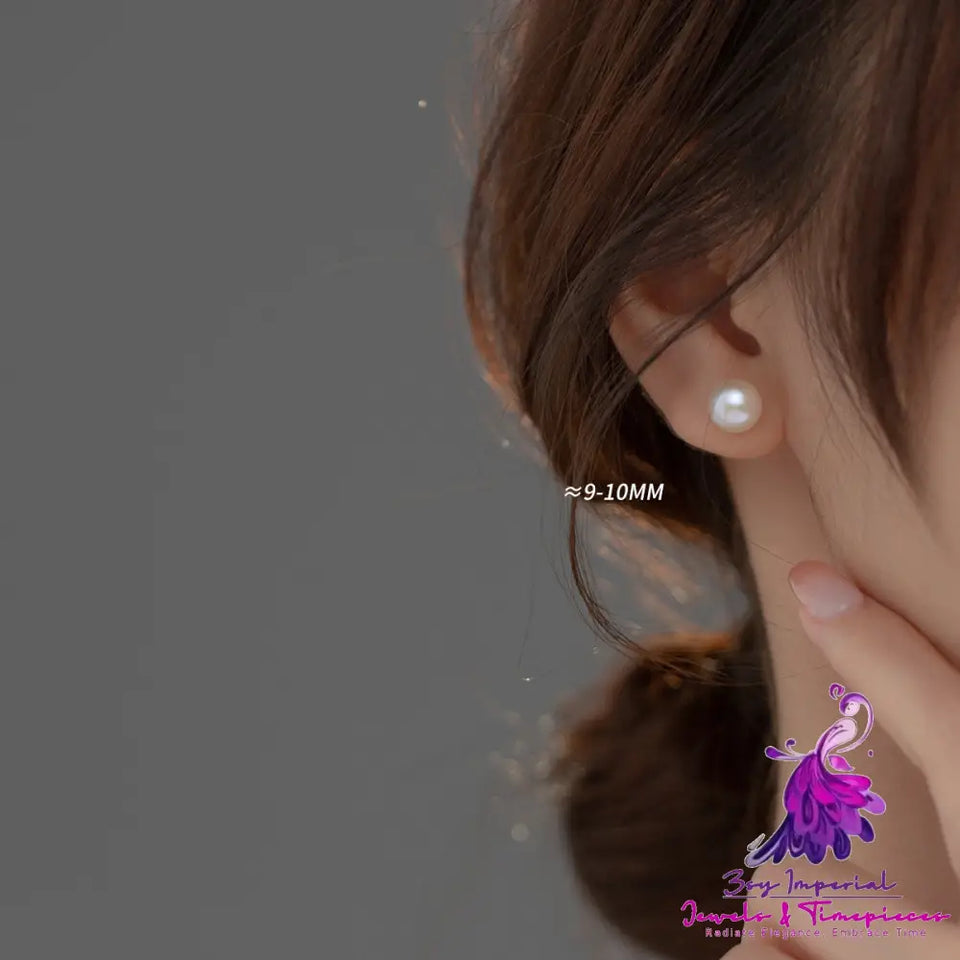 Silver Pearl Earstuds