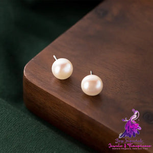 Silver Pearl Earstuds