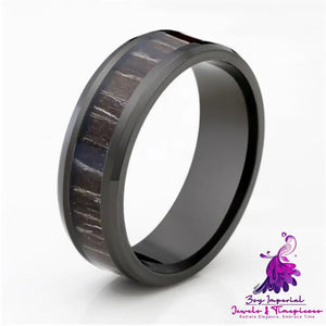 Simple Ebony Pair Ring