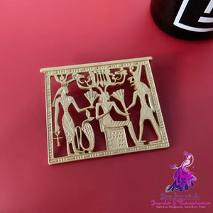 Egyptian Pharaoh Minimalist Brooch