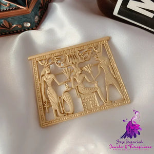 Egyptian Pharaoh Minimalist Brooch