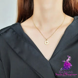 Eight Awn Star Hollow Necklace