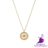 Eight Awn Star Necklace